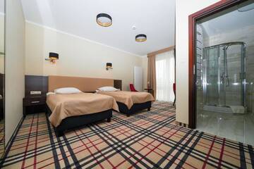 Фото номера Двухместный номер с 1 кроватью Отель Hotel Atena Wedding, Business &amp; Spa г. Цеханув 3